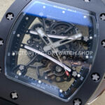 RM Factory Richard Mille RM 61-01 42.7mm Black Ceramic Black Rubber Strap Black Skeleton Dial (5) RM Factory Richard Mille RM 61-01 42.7mm Black Ceramic Black Rubber Strap Black Skeleton Dial