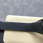 RM Factory Richard Mille RM 61-01 42.7mm Black Ceramic Black Rubber Strap Silver Skeleton Dial