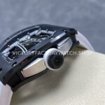 RM Factory Richard Mille RM 61-01 42.7mm Carbon Fiber White Rubber Strap White Skeleton Dial