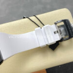 RM Factory Richard Mille RM 61-01 42.7mm Carbon Fiber White Rubber Strap White Skeleton Dial