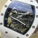 RM Factory Richard Mille RM 61-01 42.7mm White Ceramic White Rubber Strap Black Skeleton Dial (7) RM Factory Richard Mille RM 61-01 42.7mm White Ceramic White Rubber Strap Black Skeleton Dial