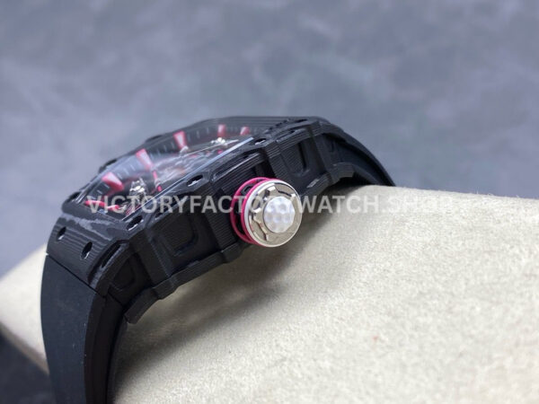RM Factory Tourbillon Richard Mille RM 38-02 43.7mm Black Carbon Fiber Rubber Stra RM Factory Tourbillon Richard Mille RM 38-02 43.7mm Black Carbon Fiber Rubber Strap Skeletonized Dial