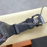 RMA01E~1 RM Factory Tourbillon Richard Mille RM 38-02 43.7mm Black Carbon Fiber Rubber Strap Skeletonized Dial