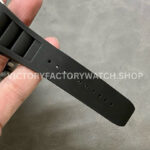 RM Factory Richard Mille RM 27-02 43mm White Carbon Fiber Black Rubber Strap Tourbillon Skeletonized Dial