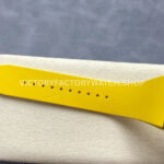 RMFACT~2 RM Factory Richard Mille RM 61-01 42.7mm Carbon Fiber Yellow Rubber Strap Yellow And Green Skeleton Dial