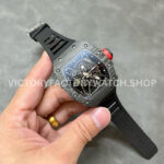 Sonic Factory Richard Mille RM 35-01 43mm Carbon Fiber Black Rubber Strap Skeletonized Dial