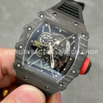 Sonic Factory Richard Mille RM 35-01 43mm Carbon Fiber Black Rubber Strap Skeletonized Dial