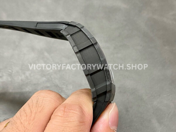Sonic Factory Richard Mille RM 35-01 43mm Carbon Fiber Black Rubber Strap Skeletonized Dial