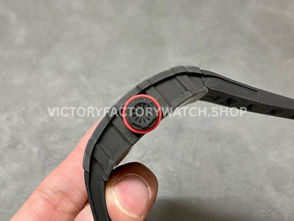 Sonic Factory Richard Mille RM 35-01 43mm Carbon Fiber Black Rubber Strap Skeletonized Dial