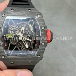 Sonic Factory Richard Mille RM 35-01 43mm Carbon Fiber Black Rubber Strap Skeletonized Dial