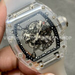 Sonic Factory Richard Mille RM 055 43mm Synthetic Crystal Rubber Strap Skeletonized Dial