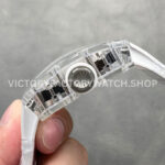 Sonic Factory Richard Mille RM 055 43mm Synthetic Crystal Rubber Strap Skeletonized White Dial