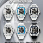 Sonic Factory Richard Mille RM 055 43mm Synthetic Crystal Rubber Strap Skeletonized Dial