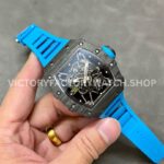 Sonic Factory Richard Mille RM 35-01 43mm Carbon Fiber Blue Rubber Strap Skeletonized Dial (3) Sonic Factory Richard Mille RM 35-01 43mm Carbon Fiber Blue Rubber Strap Skeletonized Dial