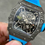 Sonic Factory Richard Mille RM 35-01 43mm Carbon Fiber Blue Rubber Strap Skeletonized Dial (4) Sonic Factory Richard Mille RM 35-01 43mm Carbon Fiber Blue Rubber Strap Skeletonized Dial