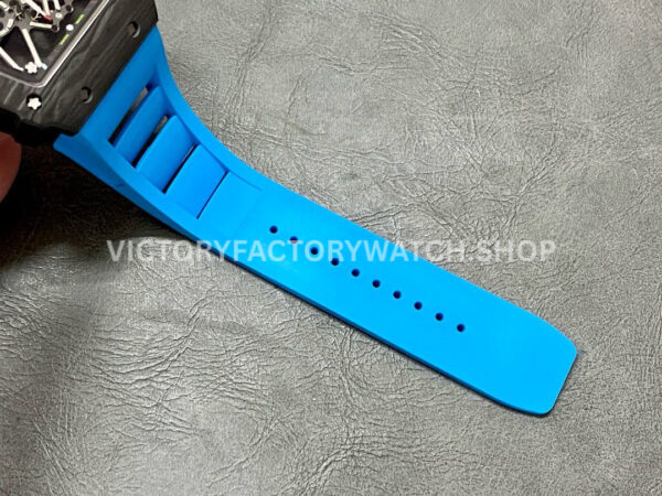 Sonic Factory Richard Mille RM 35-01 43mm Carbon Fiber Blue Rubber Strap Skeletonized Dial (5) Sonic Factory Richard Mille RM 35-01 43mm Carbon Fiber Blue Rubber Strap Skeletonized Dial