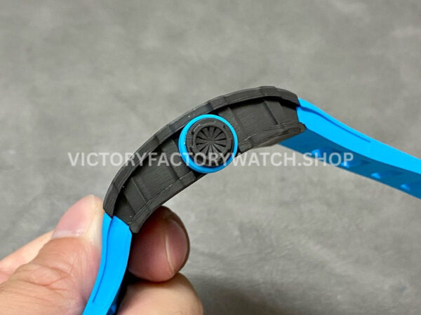 Sonic Factory Richard Mille RM 35-01 43mm Carbon Fiber Blue Rubber Strap Skeletonized Dial (6) Sonic Factory Richard Mille RM 35-01 43mm Carbon Fiber Blue Rubber Strap Skeletonized Dial