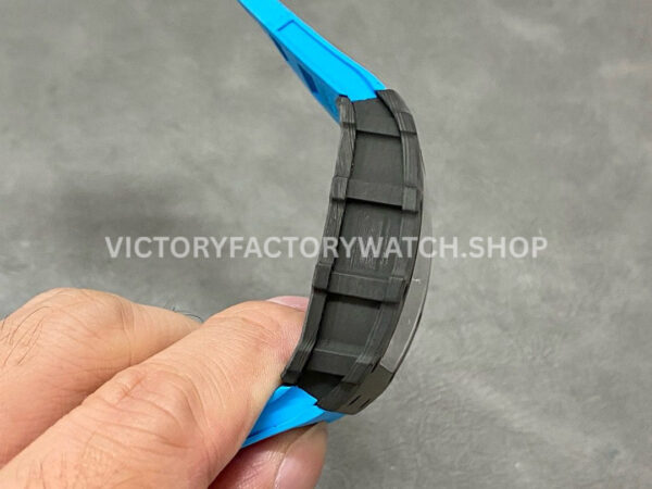 Sonic Factory Richard Mille RM 35-01 43mm Carbon Fiber Blue Rubber Strap Skeletonized Dial (8) Sonic Factory Richard Mille RM 35-01 43mm Carbon Fiber Blue Rubber Strap Skeletonized Dial