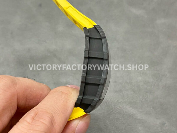 Sonic Factory Richard Mille RM 35-01 43mm Carbon Fiber Yellow Rubber Strap Skeletonized Dial
