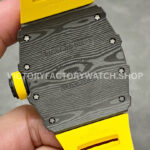 Sonic Factory Richard Mille RM 35-01 43mm Carbon Fiber Yellow Rubber Strap Skeletonized Dial