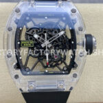 Sonic Factory Richard Mille RM 35-01 synthetic crystal black rubber strap skeletonized dial