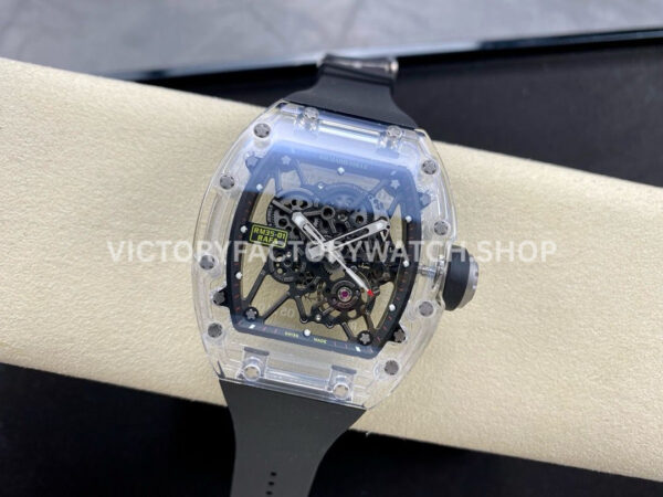 Sonic Factory Richard Mille RM 35-01 43mm Synthetic Crystal Black Rubber Strap Skeletonized Dial