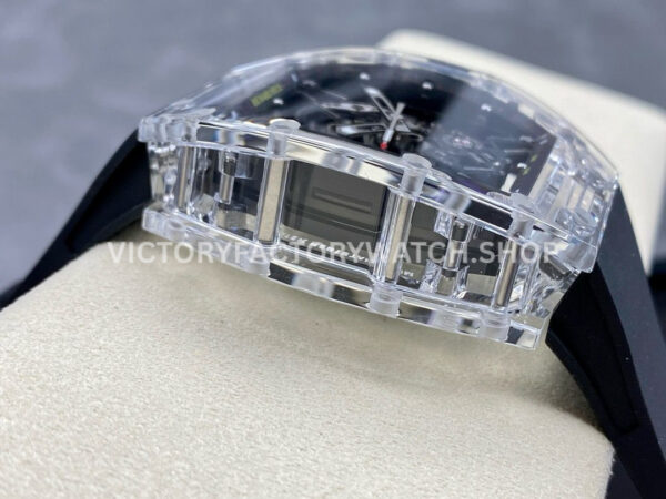 Sonic Factory Richard Mille RM 35-01 43mm Synthetic Crystal Black Rubber Strap Skeletonized Dial