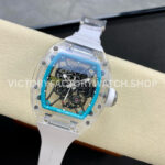 Sonic Factory Richard Mille RM 35-01 43mm Synthetic Crystal Rubber Strap Skeletonized Blue Dial (1) Sonic Factory Richard Mille RM 35-01 43mm Synthetic Crystal Rubber Strap Skeletonized Blue Dial