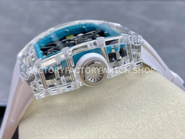 Sonic Factory Richard Mille RM 35-01 43mm Synthetic Crystal Rubber Strap Skeletonized Blue Dial (6) Sonic Factory Richard Mille RM 35-01 43mm Synthetic Crystal Rubber Strap Skeletonized Blue Dial