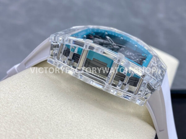 Sonic Factory Richard Mille RM 35-01 43mm Synthetic Crystal Rubber Strap Skeletonized Blue Dial (8) Sonic Factory Richard Mille RM 35-01 43mm Synthetic Crystal Rubber Strap Skeletonized Blue Dial