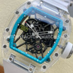 Sonic Factory Richard Mille RM 35-01 43mm Synthetic Crystal Rubber Strap Skeletonized Blue Dial (9) Sonic Factory Richard Mille RM 35-01 43mm Synthetic Crystal Rubber Strap Skeletonized Blue Dial
