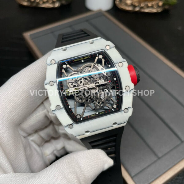 Sonic Factory Richard Mille RM 35-01 43mm White Carbon Fiber Rubber Strap Skeletonized Dial (1) Sonic Factory Richard Mille RM 35-01 43mm White Carbon Fiber Rubber Strap Skeletonized Dial