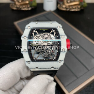 Sonic Factory Richard Mille RM 35-01 43mm white carbon fiber rubber strap skeletonized dial