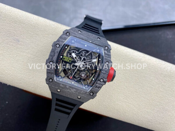 Sonic Factory Richard Mille RM 35-02 44.5mm Black Carbon Fiber Black Rubber Strap Skeletonized Dia (3) Sonic Factory Richard Mille RM 35-02 44.5mm Black Carbon Fiber Black Rubber Strap Skeletonized Dial