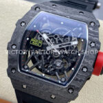 Sonic Factory Richard Mille RM 35-02 44.5mm Black Carbon Fiber Black Rubber Strap Skeletonized Dial (1) Sonic Factory Richard Mille RM 35-02 44.5mm Black Carbon Fiber Black Rubber Strap Skeletonized Dial