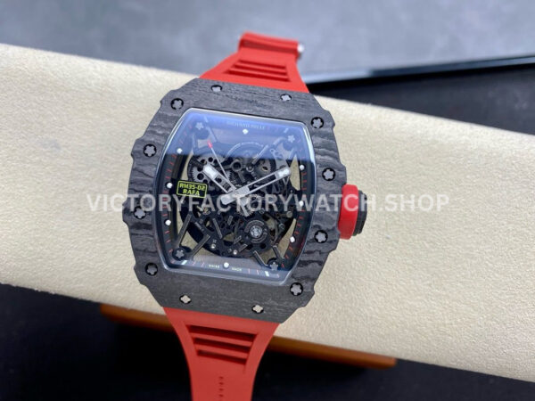 Sonic Factory Richard Mille RM 35-02 44.5mm Carbon Fiber Red Rubber Strap Skeletonized Dial (3) Sonic Factory Richard Mille RM 35-02 44.5mm Carbon Fiber Red Rubber Strap Skeletonized Dial
