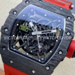 Sonic Factory Richard Mille RM 35-02 44.5mm Carbon Fiber Red Rubber Strap Skeletonized Dial (6) Sonic Factory Richard Mille RM 35-02 44.5mm Carbon Fiber Red Rubber Strap Skeletonized Dial