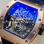 Sonic Factory Richard Mille RM035 40mm Rose Gold Rubber Strap Skeletonized Dial