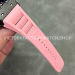 T+ Factory Richard Mille RM35-02 44.5mm Carbon Fiber Pink Rubber Strap Skeletonized Dial (4) T+ Factory Richard Mille RM 35-02 44.5mm Carbon Fiber Pink Rubber Strap Skeletonized Dial