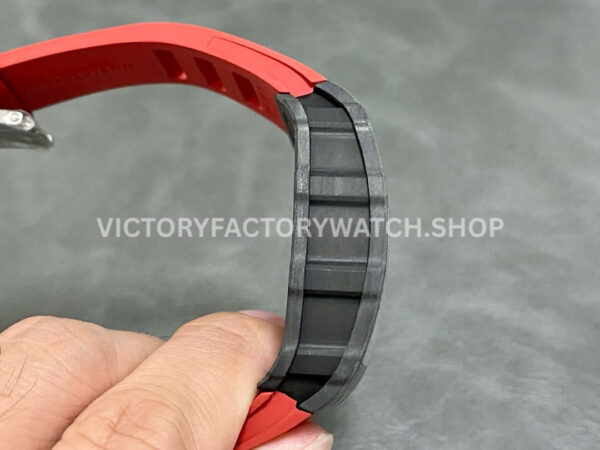 T+ Factory Richard Mille RM35-02 44.5mm Carbon Fiber Red Rubber Strap Skeletonized Dial (1) T+ Factory Richard Mille RM 35-02 44.5mm Carbon Fiber Red Rubber Strap Skeletonized Dial