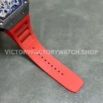 T+ Factory Richard Mille RM35-02 44.5mm Carbon Fiber Red Rubber Strap Skeletonized Dial (2) T+ Factory Richard Mille RM 35-02 44.5mm Carbon Fiber Red Rubber Strap Skeletonized Dial