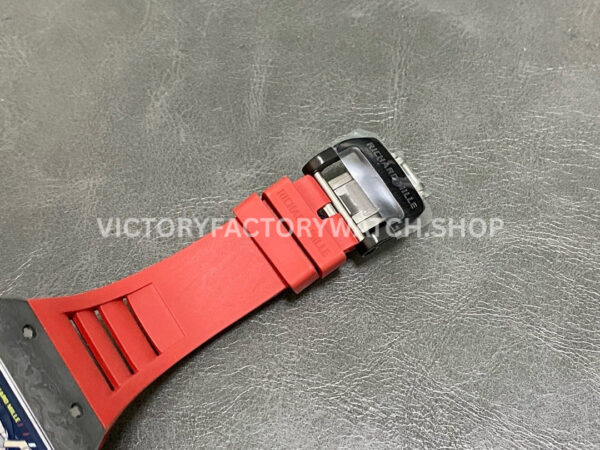 T+ Factory Richard Mille RM35-02 44.5mm Carbon Fiber Red Rubber Strap Skeletonized Dial (3) T+ Factory Richard Mille RM 35-02 44.5mm Carbon Fiber Red Rubber Strap Skeletonized Dial