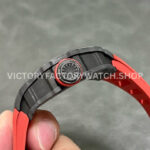 T+ Factory Richard Mille RM35-02 44.5mm Carbon Fiber Red Rubber Strap Skeletonized Dial (4) T+ Factory Richard Mille RM 35-02 44.5mm Carbon Fiber Red Rubber Strap Skeletonized Dial