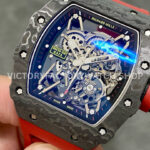 T+ Factory Richard Mille RM35-02 44.5mm Carbon Fiber Red Rubber Strap Skeletonized Dial (5) T+ Factory Richard Mille RM 35-02 44.5mm Carbon Fiber Red Rubber Strap Skeletonized Dial