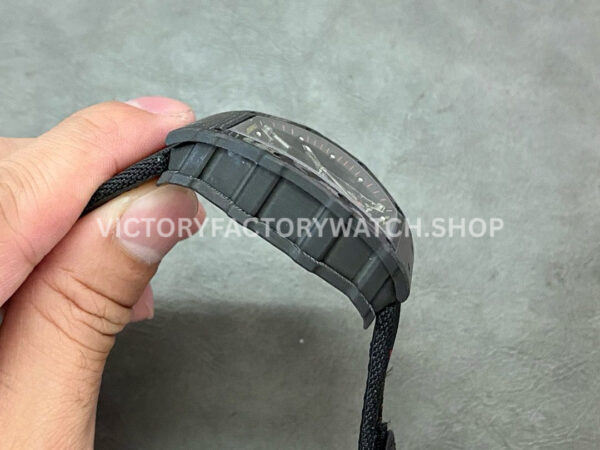 T+ Factory Richard Mille RM35-02 44.5mm Carbon Fiber Textile Strap Skeletonized Dial (3) T+ Factory Richard Mille RM35-02 44.5mm Carbon Fiber Textile Strap Skeletonized Dial