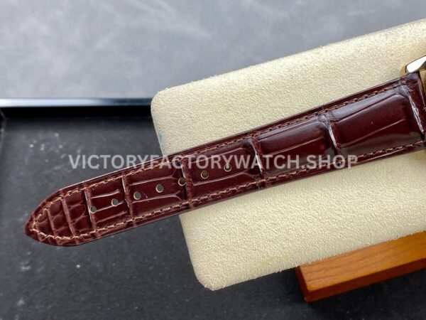 TUR Factory Vacheron Constantin Traditionnelle Tourbillon 89000/000R-B407 42mm Rose Gold Leather Strap Black Dial