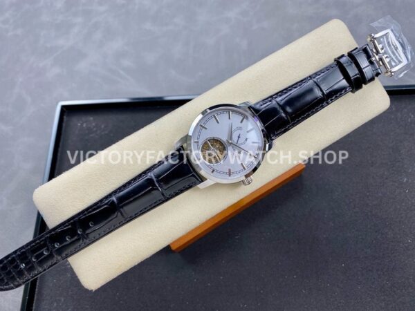 TUR Factory Vacheron Constantin Traditionnelle Tourbillon 89000000P-9843 42mm Steel Leat ( (4) TUR Factory Vacheron Constantin Traditionnelle Tourbillon 89000/000P-9843 42mm Steel Leather Strap White Dial
