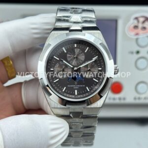 TW Factory Vacheron Constantin Overseas Perpetual Calendar 4300V 120G B102 41.5mm full steel grey dial replica watch