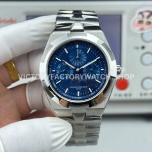 TW Factory Vacheron Constantin Overseas Perpetual Calendar 4300V 220G B945 41.5mm full white gold blue dial replica watch