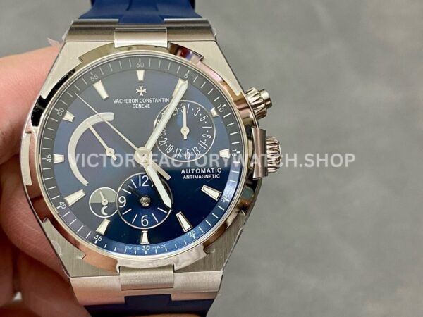 TWA Factory Vacheron Constantin Overseas Dual Time 47450-000A-9039 42mm Steel Rubber Strap Bl (3) TWA Factory Vacheron Constantin Overseas Dual Time 47450 000A 9039 42mm steel rubber strap blue dial replica watch
